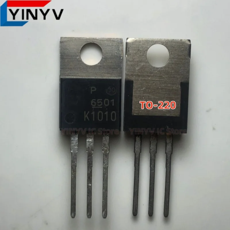 10Pcs 2SK1010 K1010 2SK1010-01 TO-220  500V/6A N-CHANNEL SILICON POWER MOS-FET Chipset Original New 100% Quality
