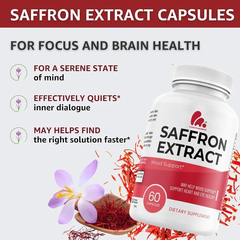 

Natural pure Saffron 88.5 energy support -60 capsules