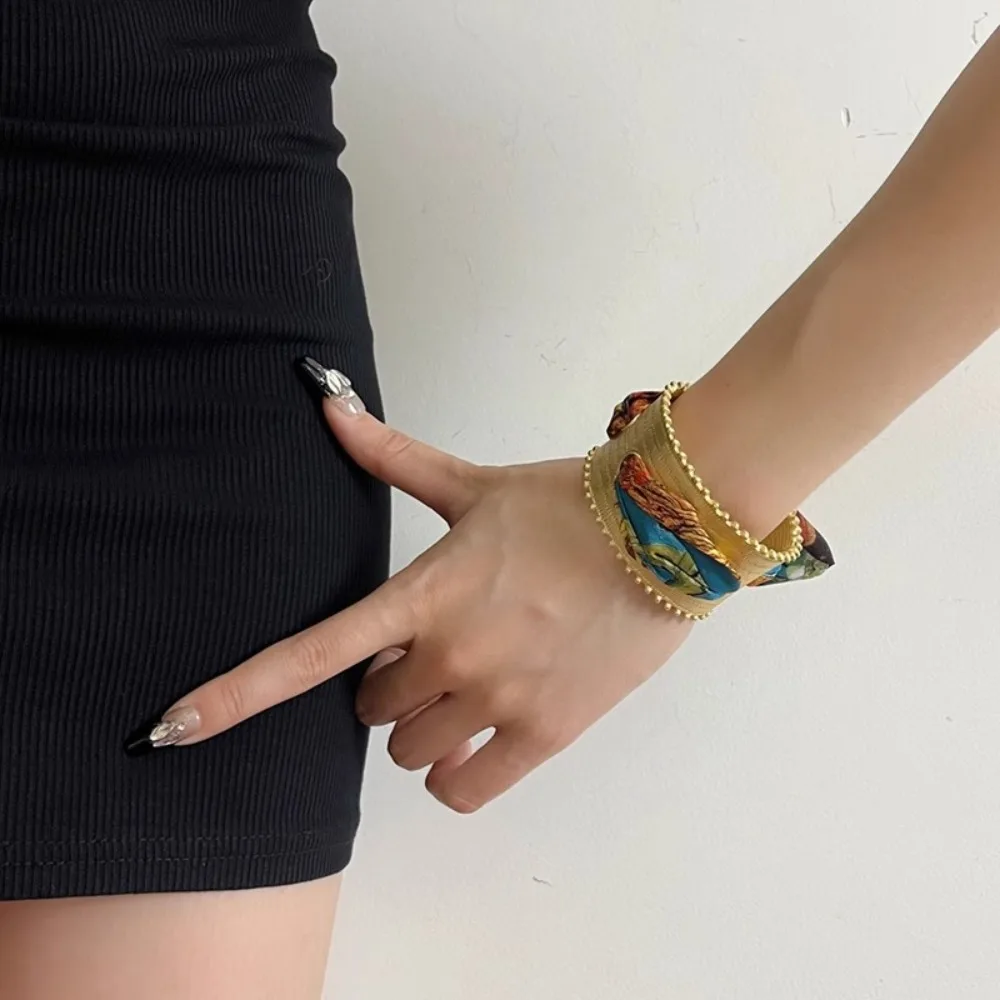 اليد الدائري وشاح افتتاح أساور الدانتيل يصل مجوهرات اكسسوارات منديل أساور النمط الوطني لطخة البوهيمي أساور النساء #4