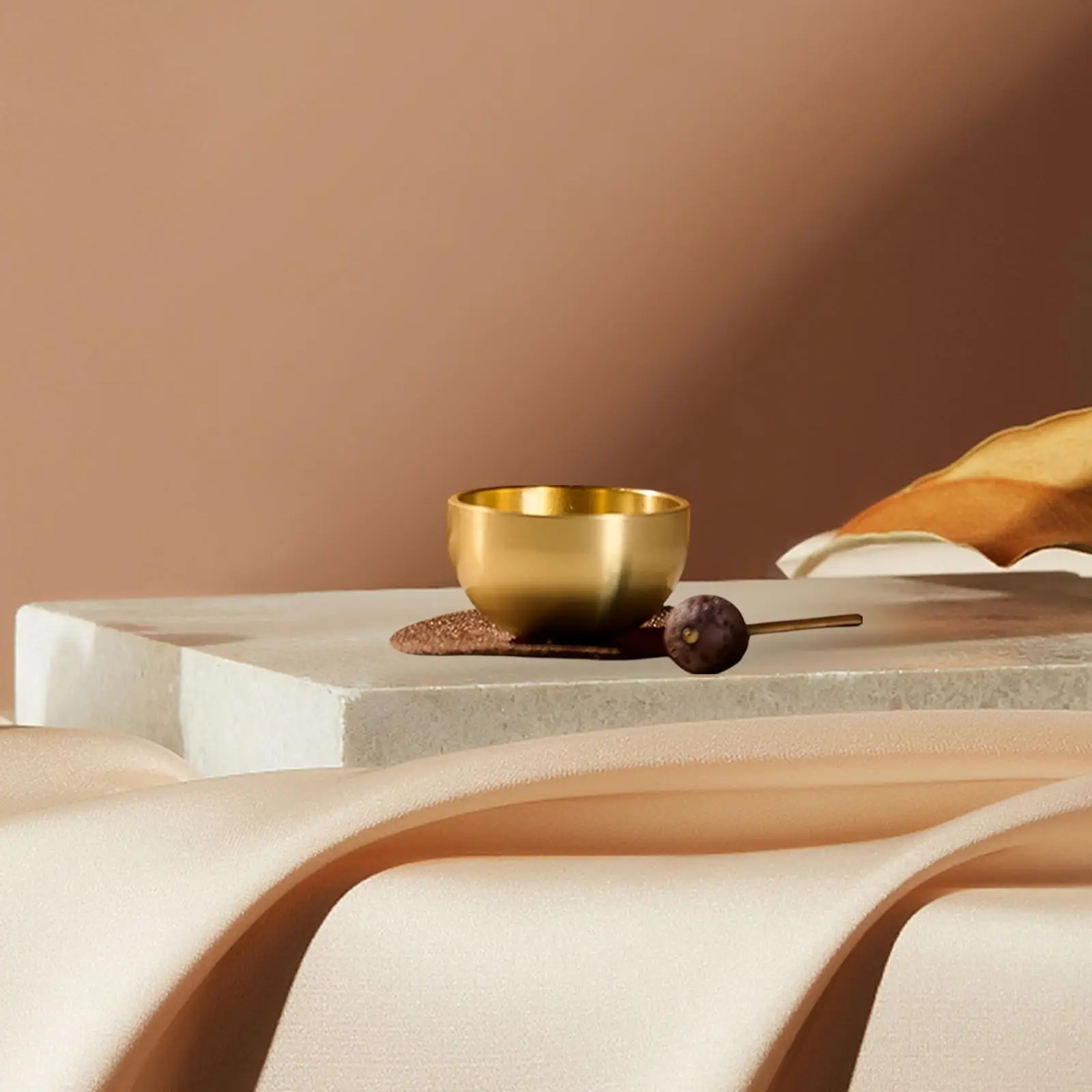 Mini Singing Bowl Set Beautiful Sound with Pad and Hammer Handmade Versatile Meditation Sound Bowl for Relaxation Family Members