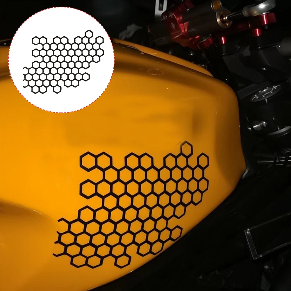 

Motorcycle Sticker Creative Honeycomb Body Decoration Stickers For Car Refit Creative Body Stickers Auto Exterior Accessories