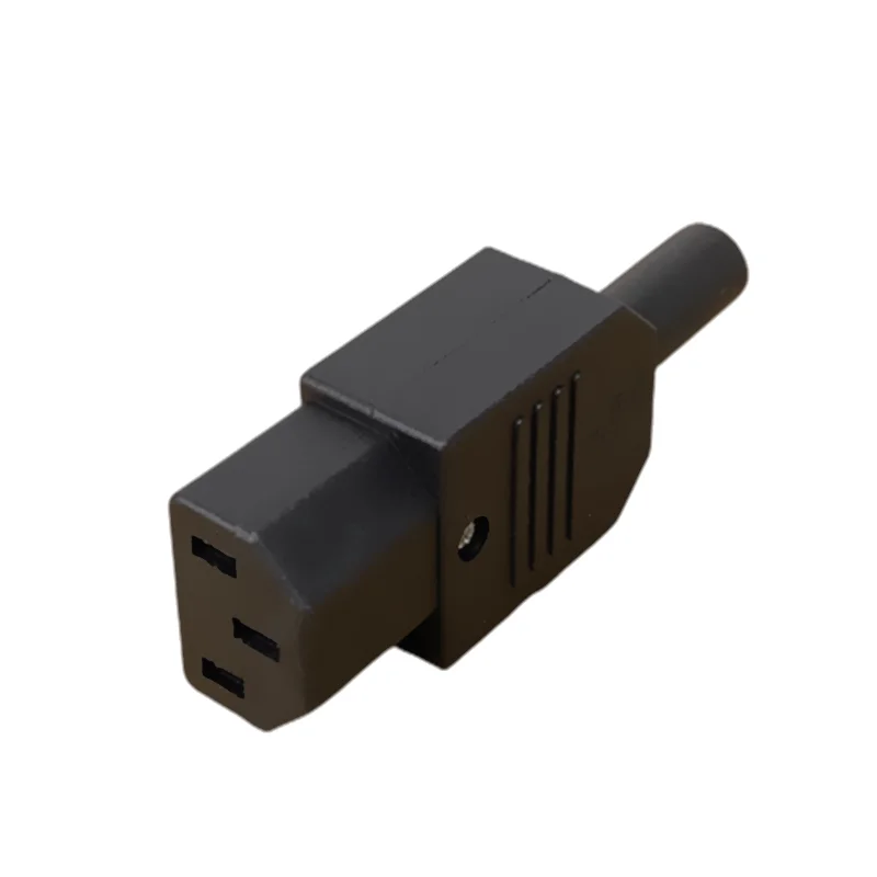 IEC Straight Cable Plug Connector C13 C14 10A 250V Black Female Male Plug Rewirable Power Connector 3 Pin AC Socket