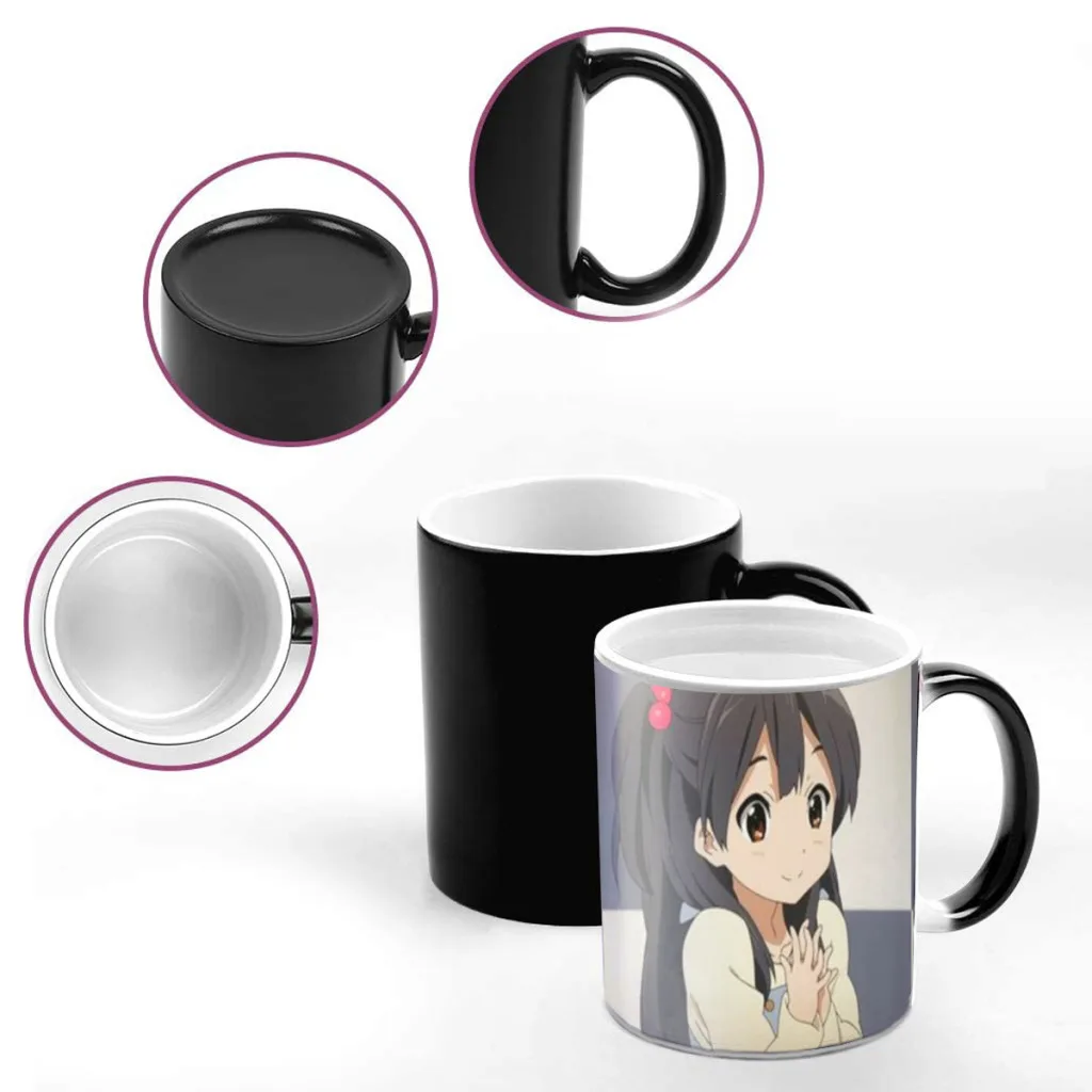 T-Tamako Market Anime Friends Birthday Gifts Color Changing Magic Ceramic Creative Coffee Mugs Tea Cups