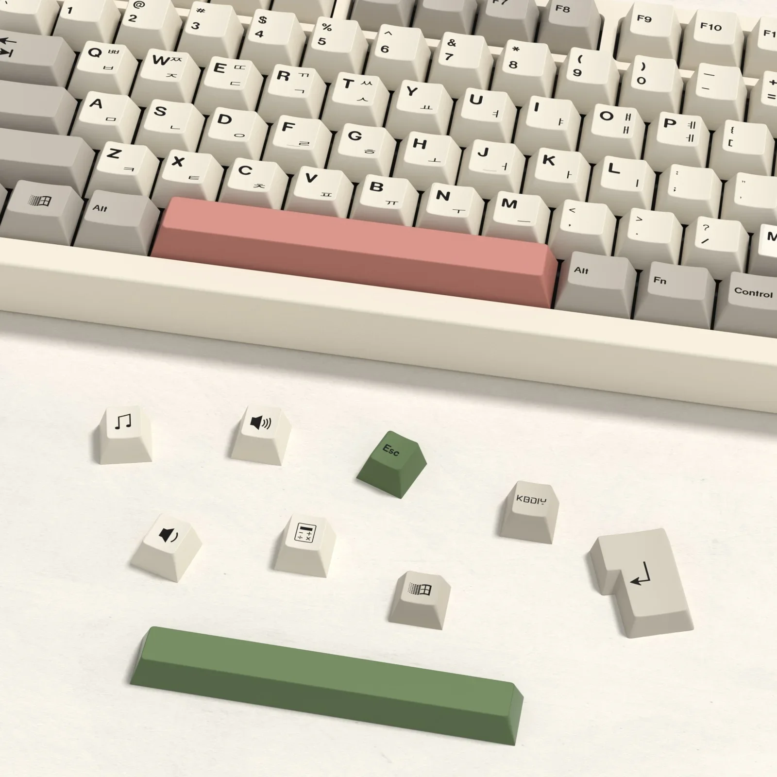 KBDiy Korean 9009 Key Caps Cherry Profile PBT Keycap for Mechanical Keyboard Gaming for MX Switches mad 60he ak820 pro mad 68he