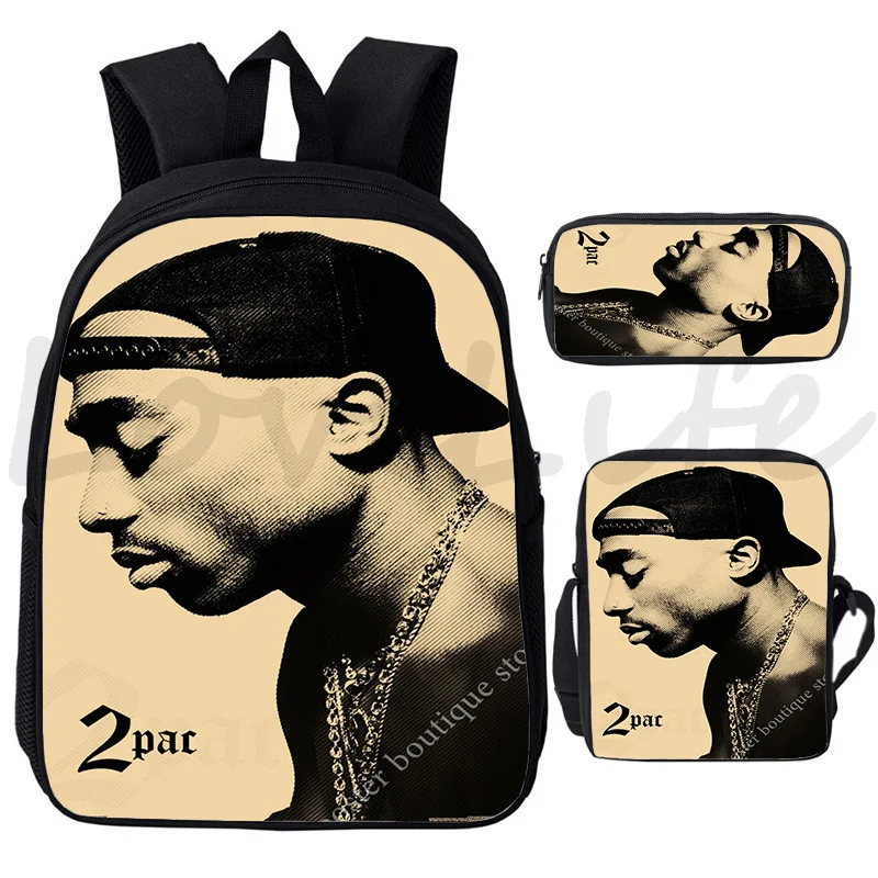 Adolescente Bookbags para meninos, Legends Mochilas Escolares, Teenage Book Bags, Mochila Adolescente, Design de Moda, 2Pac, 3 PCs por Conjunto