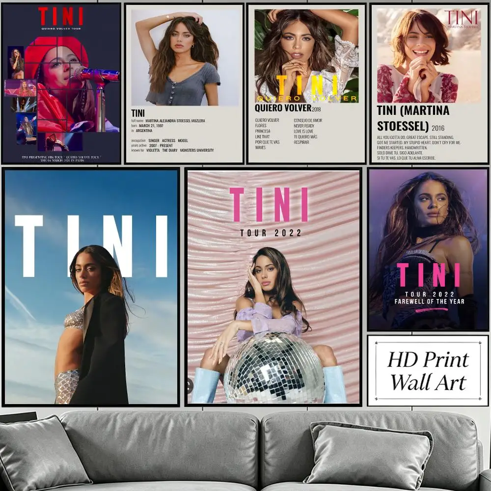 music TINI Poster HD Poster Sophisticated Modern Aesthetic Wall Art For Living Room Bedroom Office Cafe Decor Ideal Gift