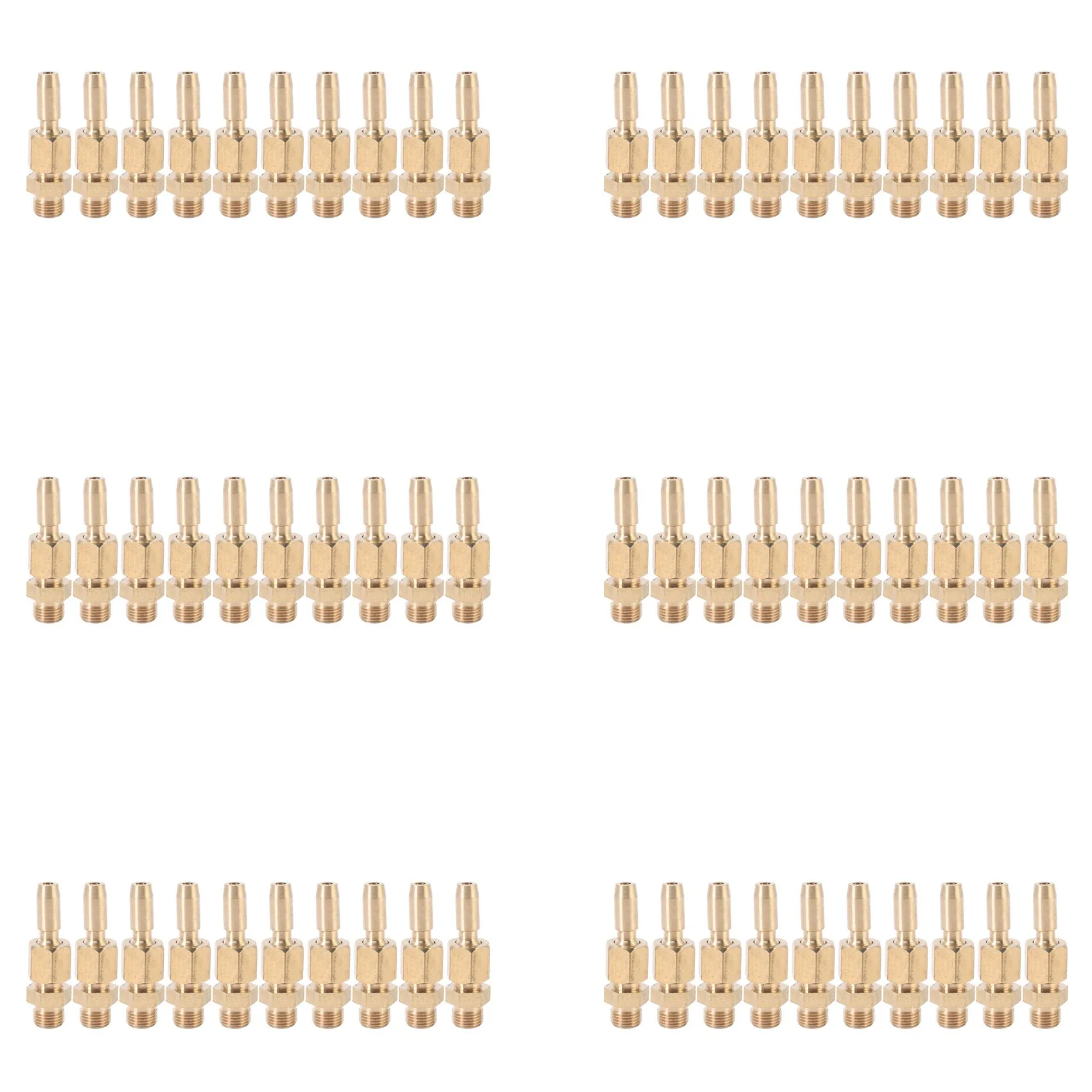 A93E-60Pcs 1/8 Inch DN6 Brass Gushing Spray Water Fountain Nozzles Universal Water Curtain Nozzle