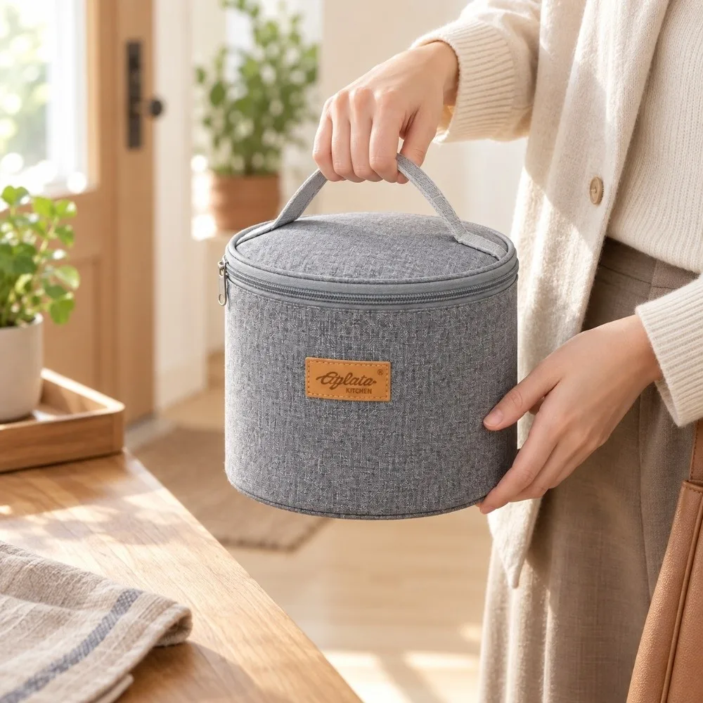 New Fresh-Keeping Insulation Bag Waterproof Aluminum Foil Work Meal Bag Insulation Layer Handbag Travel Picnic Bag Outdoor Trip