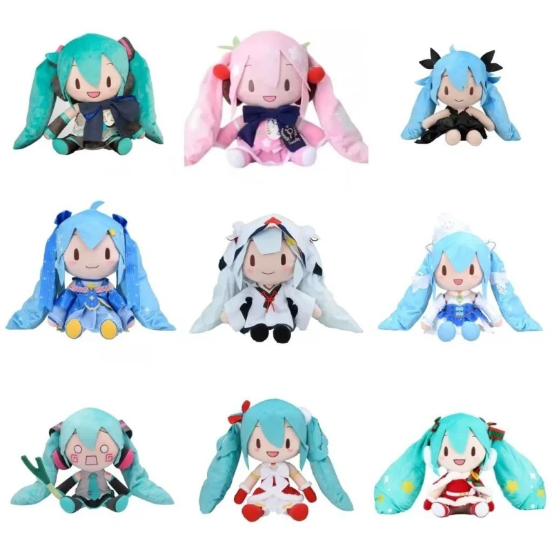 HOT Sega Hatsune Miku Snow Fufu Super Doll For Girlfriend Day Tour Future Magic Future Cherry Blossom FallingGift