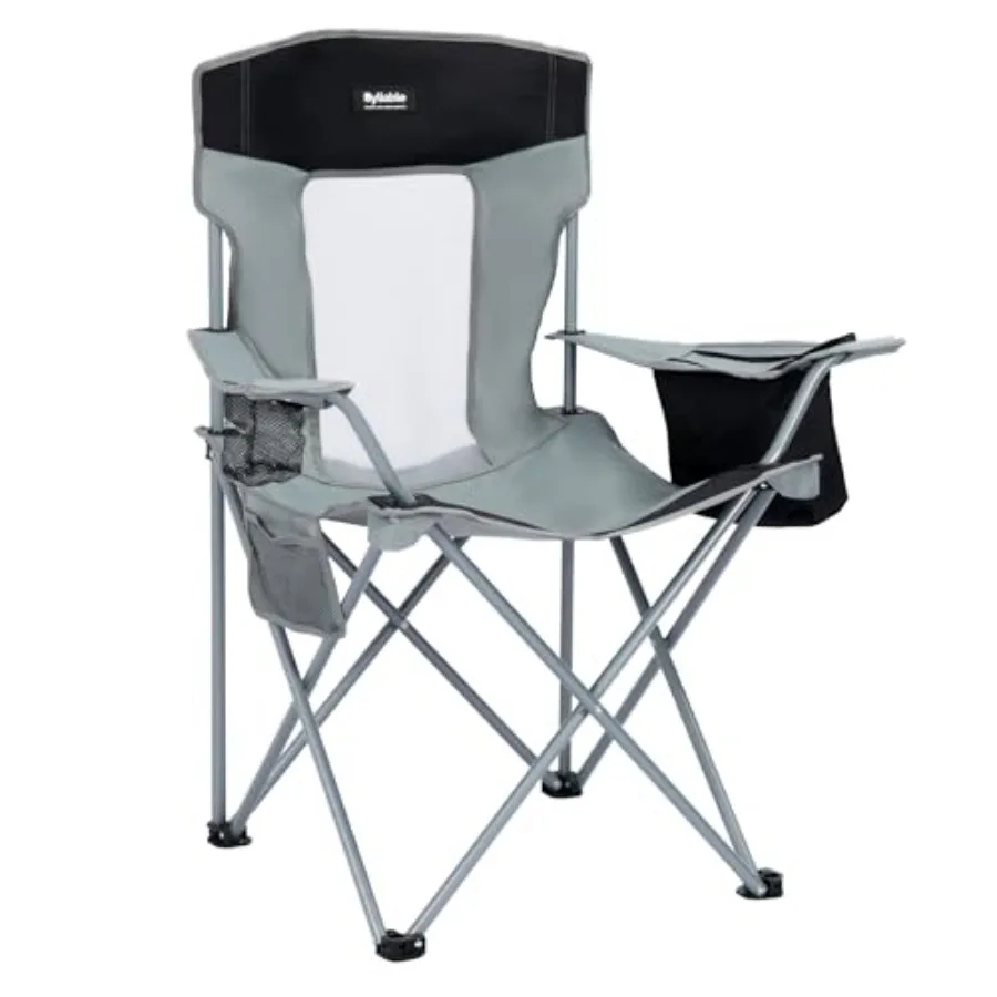 

Camping Chairs Lawn Portable Foldable Camp Folding Lightweight Chair for Adults with Drink Holder and Cooler Pouch Outdoor for