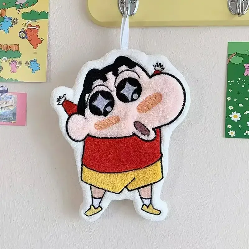 Crayon Shin Chan Anime-Handtuch zum Aufhängen, süßes, super saugfähiges, dickes Handtuch, Badezimmer- und Küchenzubehör – Detail 9