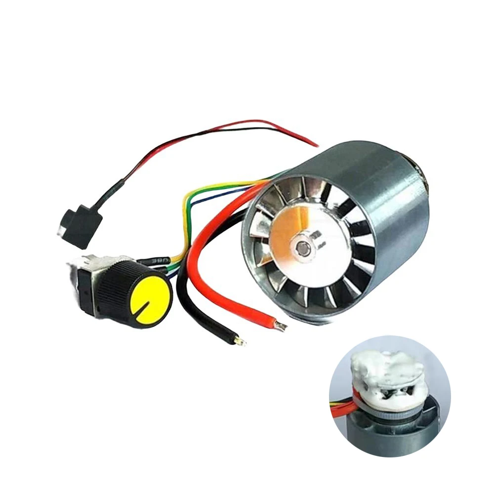 29mm Ducted Fan Brushless Motor Integrated ESC High Speed RC Model Fan Motor 6-9V 120000RPM 105W for DIY Powerful Cooling Fan