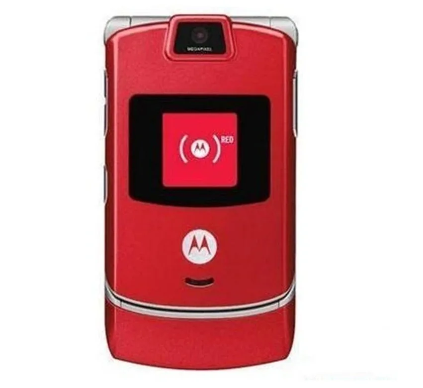 Cost-effective Motorola RAZR V3 Original Unlocked Flip Bluetooth Phone Dual Display Advanced Fast Call GSM 850/900/1800/1900