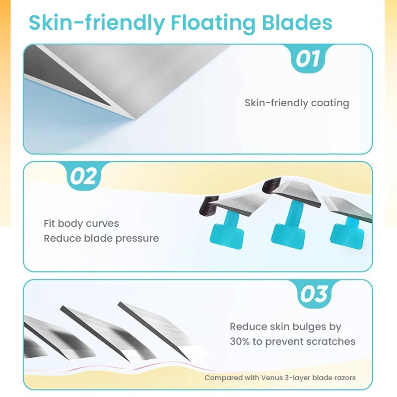 ماكينة حلاقة يدوية للنساء جيليت فينوس ماكينة حلاقة نسائية لشعر الجسم B ikini ماكينة حلاقة تحت الإبط ماكينة حلاقة محمولة 5 طبقات