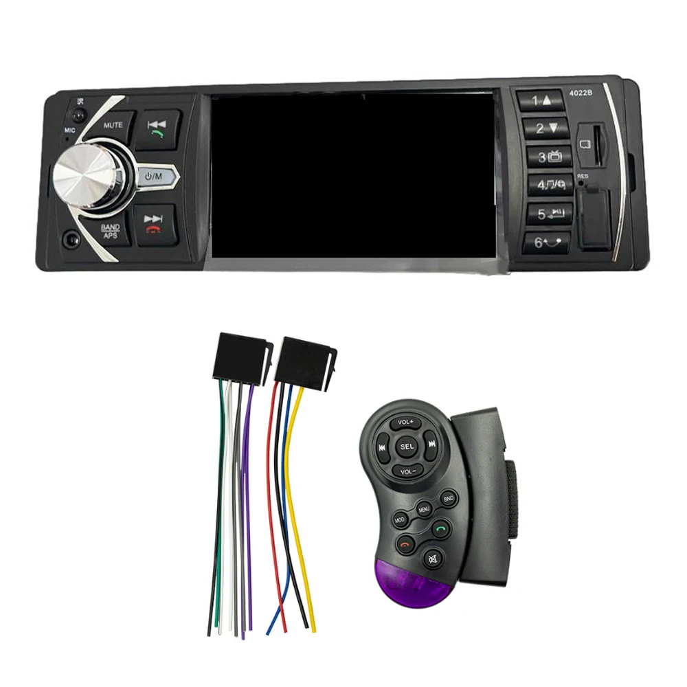 Bluetooth Function Built-in FM Radio  Multimedia MP5 Player  Support TF Card 4.1 Inch LCD Screen 1 DIN Bluetooth Car Stereo GPS