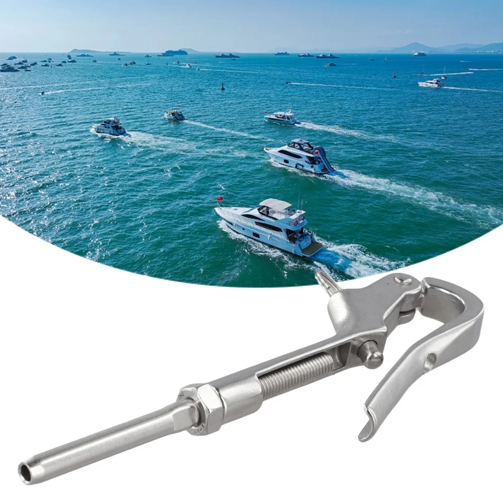 1pcs Quick- Release Pelican Hook Openable Shackle 316 Stainless Steel 6/8/10MM Goose-head Fishing Rod For Marine Handrail Parts