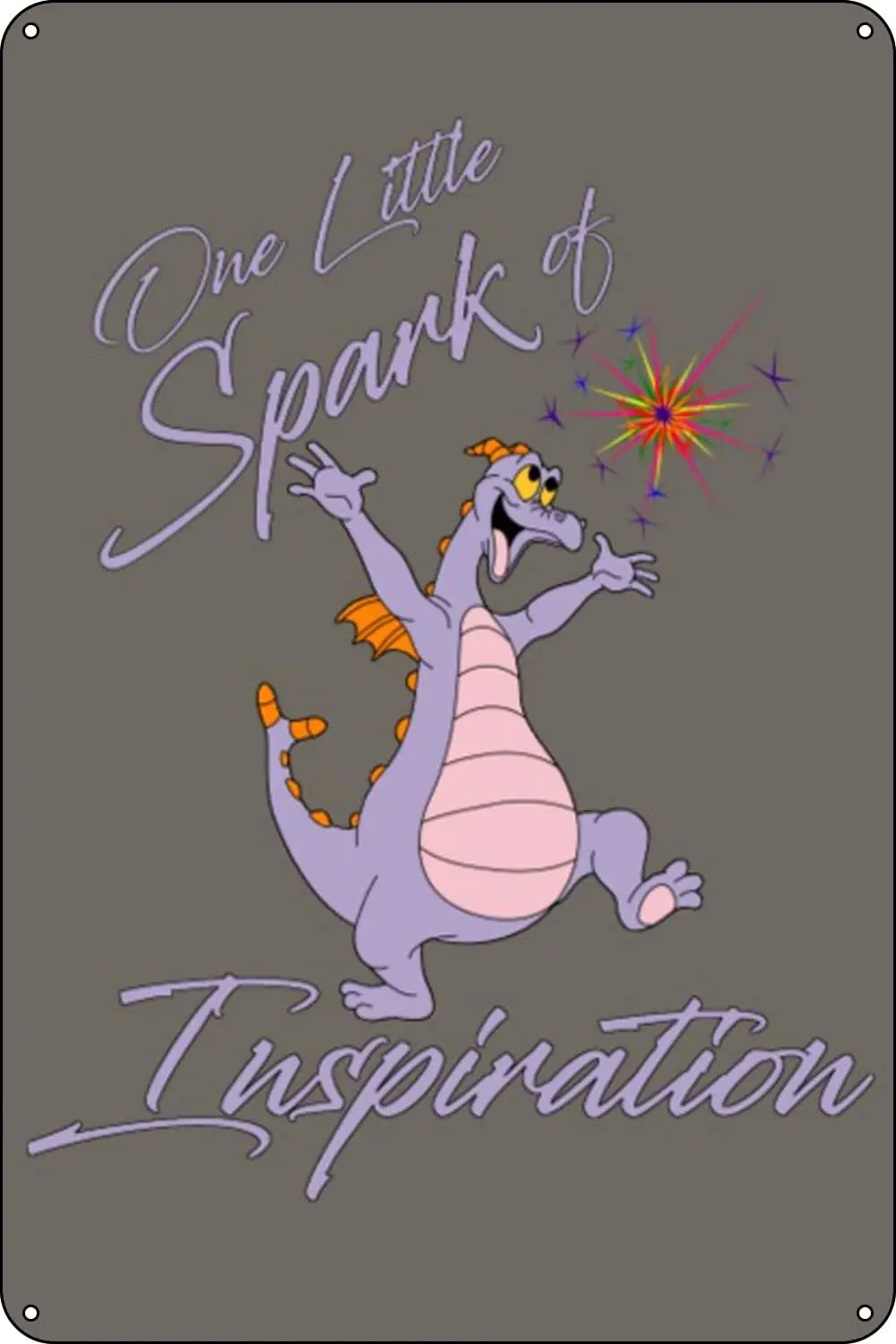 Figment - One Little Spark Vintage Metal Sign Home Decoration Musical Bar Pub Cafe Wall Kitchen Bathroo Poster Karaoke Retr sign
