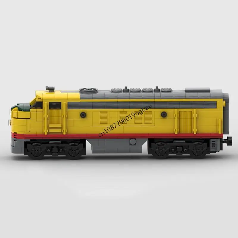 جديد 1059 قطعة مسارات القطار التقنية للمدينة السكك الحديدية Moc Union Pacific Emd F7 نموذج اللبنات لتقوم بها بنفسك الأفكار الإبداعية لعب الاطفال هدية #2
