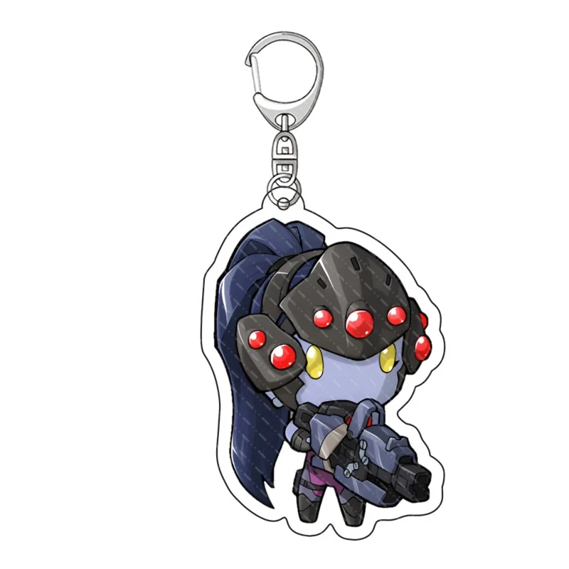 Game Overwatch Keychain OW DVA Gabriel Reyes Reaper Lúcio JunkRat