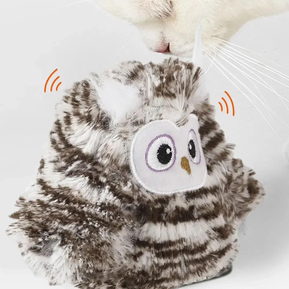 ترفرف الطيور القط لعبة التفاعلية الكهربائية الطيور اللعب السيارات الضرب أجنحة الغمامة تويتيت البومة داخلي القطط الحيوانات الأليفة لوازم مشابك شعر