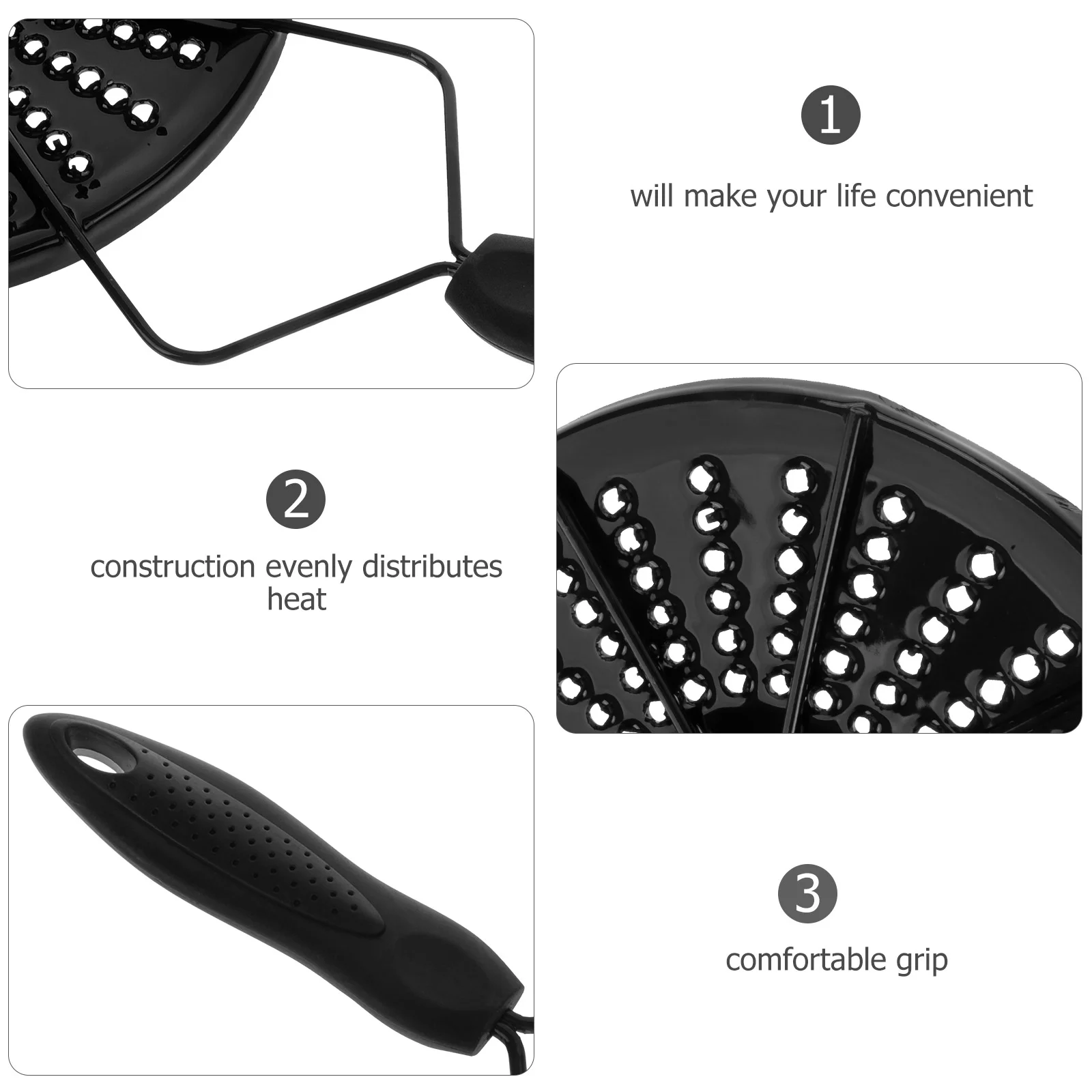 Heat Diffuser for Gas Stove Heater Induction Disk Coffee Black Hob Adapter Plate