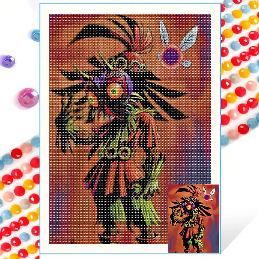 

DIY Полный круглый набор алмазной живописи, мозаика на тему персонажей аниме, украшение дома, художественный подарок ручной работы