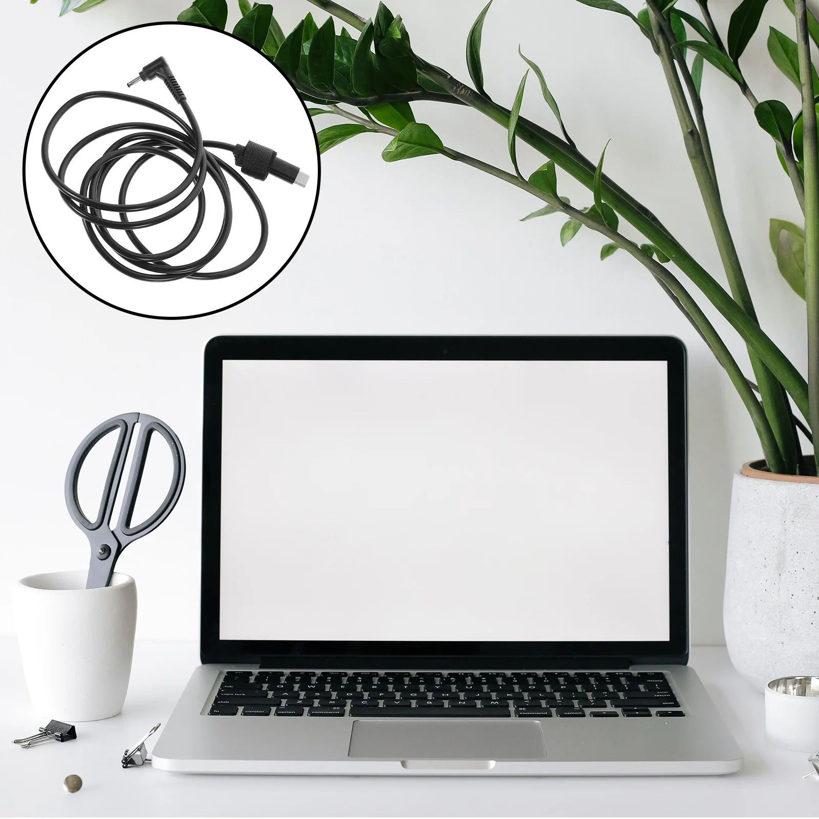 

USB C to Dc Adapter Cable 3.0x1.0mm Fast Charging Durable USB Type C to Dc Power Cord Multi-Purpose Cable Power Plug Kit