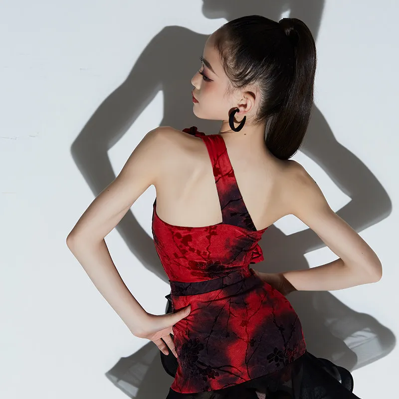 2026 Summer Latin Dance Dress for Girls Rumba Samba Salsa Dancing Costume Kids Professional Competition Ballroom Dance Dresses