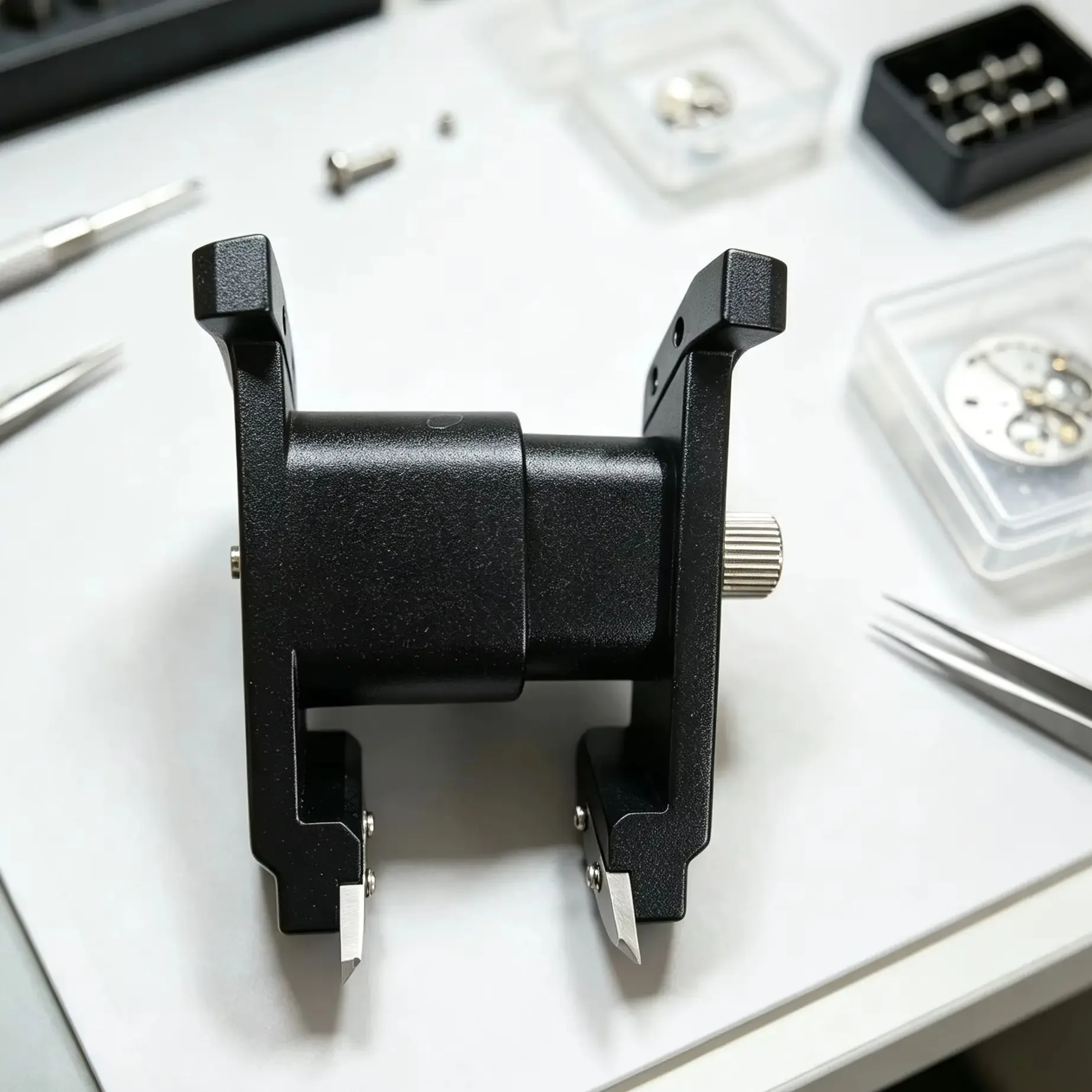 Edelstahl-Federspannzange, Werkzeug zum Entfernen von Uhrenarmbändern, elastischer Ohrenzieher, Reparaturwerkzeug für Uhrmacher, geeignet für Rolex, Omega, Cartier. – Detail 5