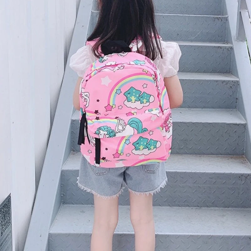 Unicorn Children Large Capacity Student Teenagers Backpacks for Travel New Cartoon Girls Boys Chest Bags for Baby Anti-lost Hot