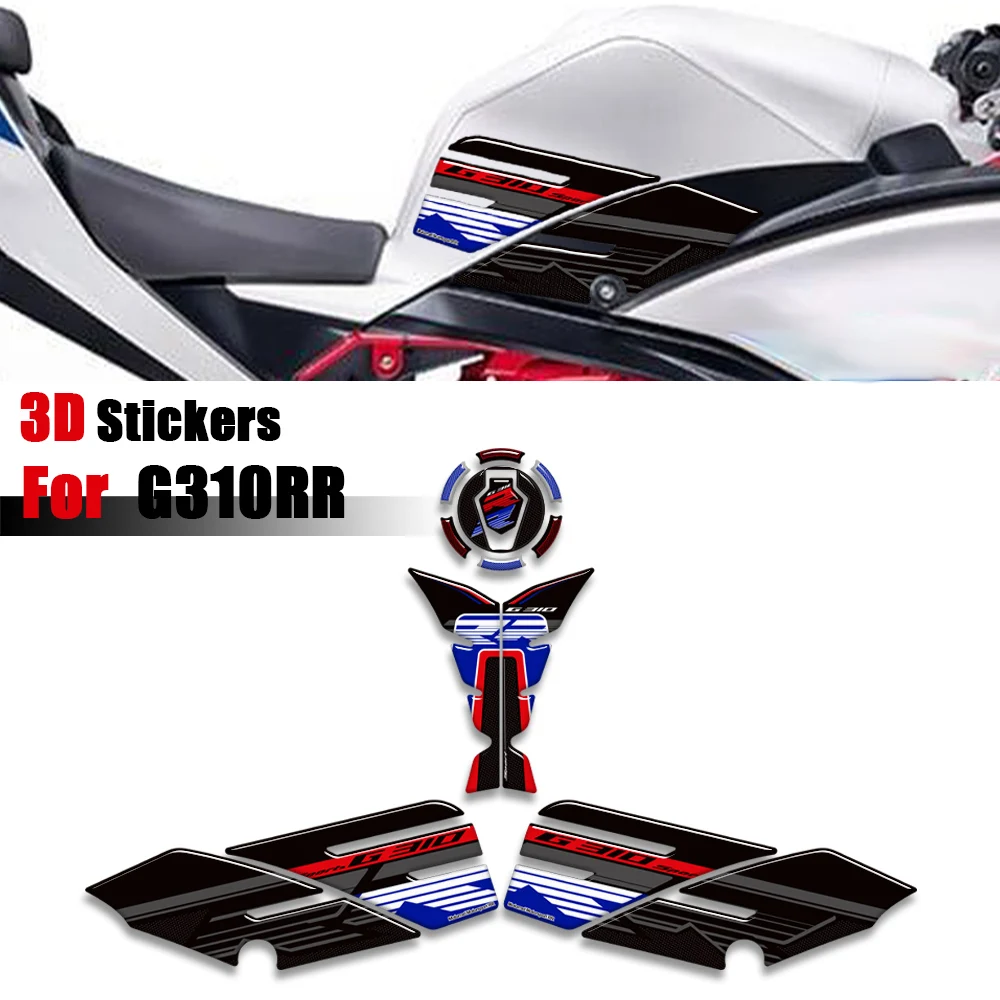 

Motorcycle Tank Pad Side Grips Gas Fuel Oil Kit Knee scratch resistant Protection Stickers Decals For BMW G310RR G 310 RR G310