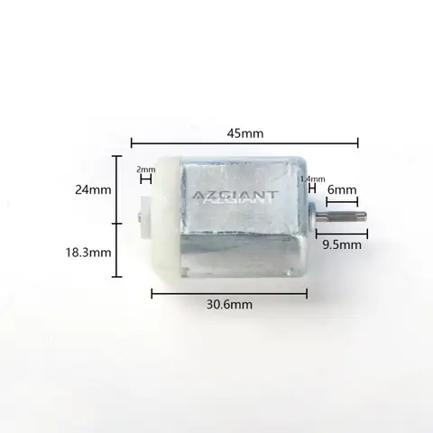 AZGIANT 렉서스 토요타용 문짝 잠금 모터 액추에이터, 포드 마쓰다용, 12V 12000-16000RPM FC-280PC-22125, 10mm, 20mm