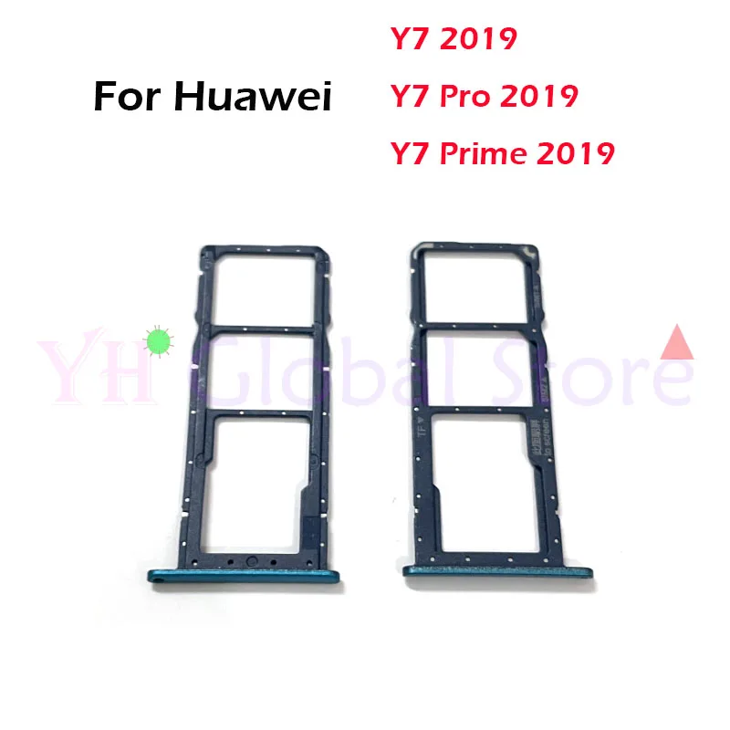 5PCS For Huawei Y7 Pro Prime Y7 2019 Sim Card Slot Tray Holder Sim Card Repair Parts