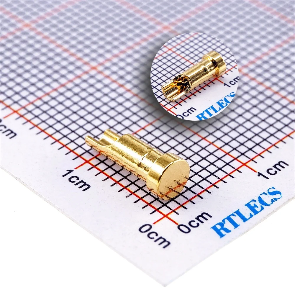 2/5 Pcs Pogo Pin Connector Low Voltage High Current 2A 3A 4A 5A 6A 10A 15A 25A Gold Plated Contact Spring Loaded Probe Thimble