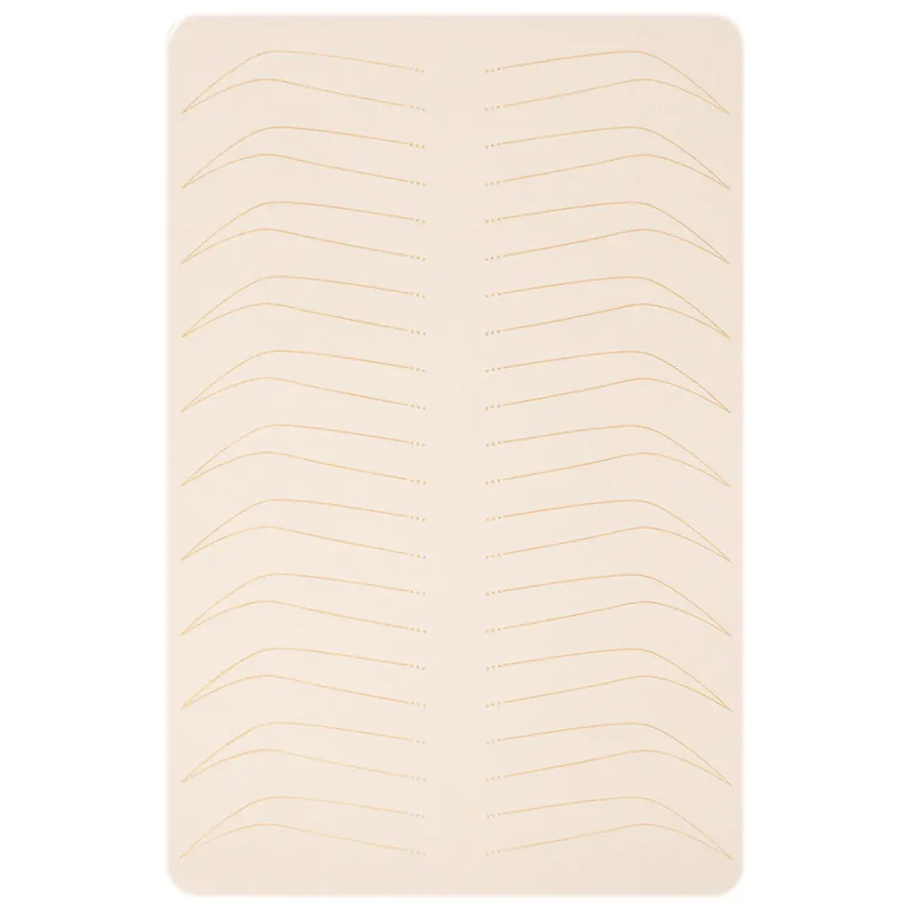 

Thick Silicone Practice Skin for Eyebrow Tattoos Microblading Tattooing Beginners Realistic Embroidered Texture Professional