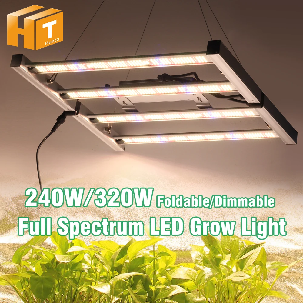 AC100-277V Full Spectrum LED Grow Light 240W 320W LM301H 960pcs 1440pcs Dimmable For Seedling Grow Tents