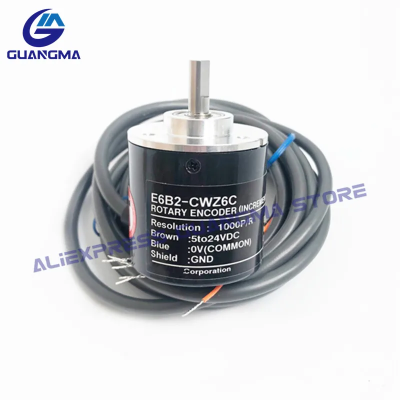 1PCS 100% NEW Rotary Encoder E6B2-CWZ6C 10 20 30 40 50 60 100 200 300 400 500 600 800 1000 1024PR 1200PR 5to24VDC E6B2 CWZ6C