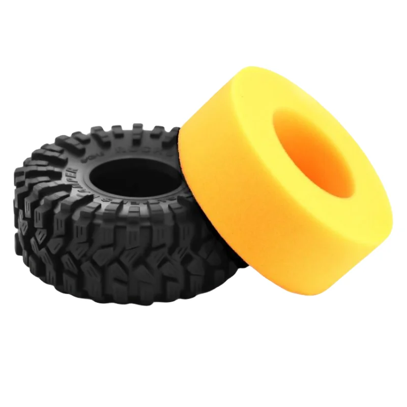 4 Uds. Neumático de escalada SCX10 de 1,9 pulgadas, revestimientos de neumáticos de coche RC, soporte de neumático TRX4 interior Universal, neumático de espuma, piezas R/C, accesorios