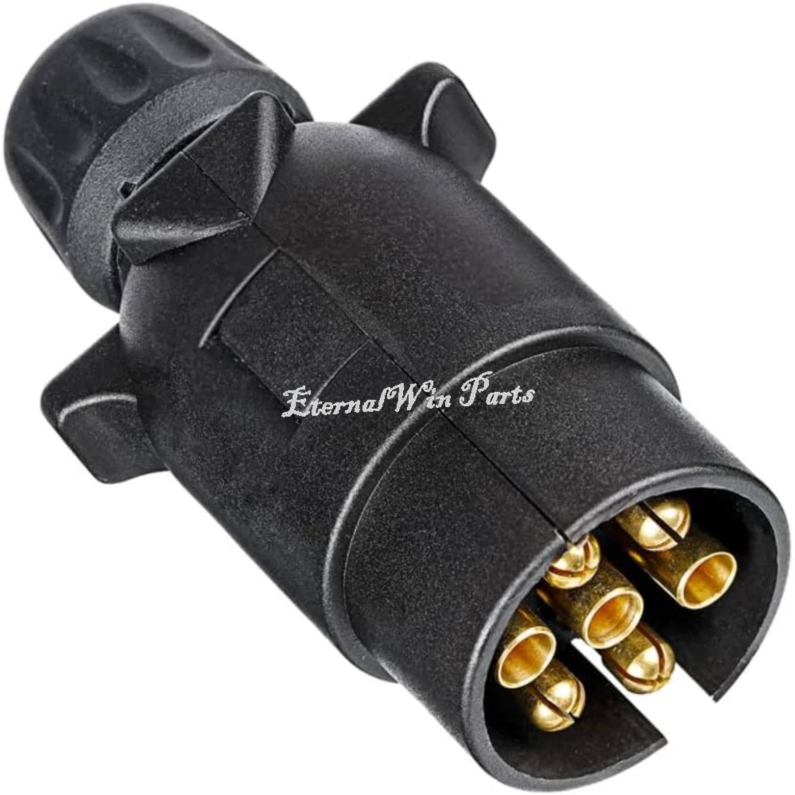 

7-контактная вилка прицепа, водонепроницаемая 7-контактная вилка прицепа 12 В, для грузовых автомобилей, автофургонов, лодок, караванов (винтовой конец)