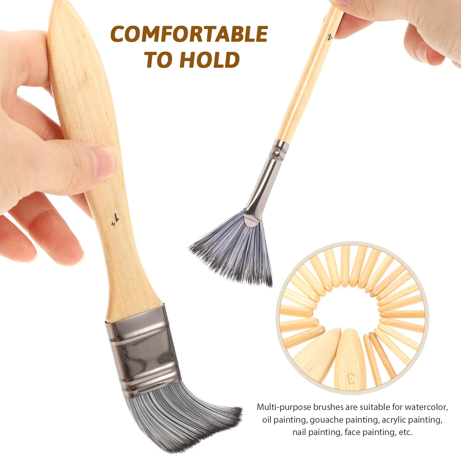 

1Set Premium Artist Paint Brushes Watercolor Oil Acrylic Drawing Practical Gift Watercolor Paint for Acrylic Painting