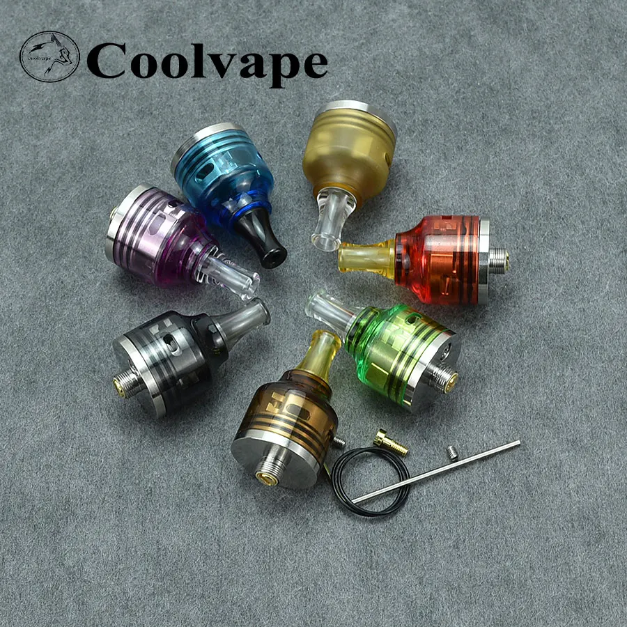 WASP Nano RDA Mini atomizador 510 wave Figure MTL Drip tip tanque de bobina única con Pin BF 316SS 22mm vape rda vs Haku Venna v2 RDA