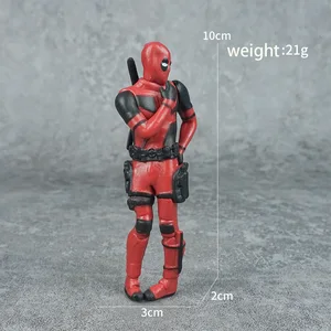 X-men Deadpool şekilli kalıp oyuncak araba ve ev ofis dekor masası komik sevimli şekil 8cm Oyuncak tapınak Şövalyeleri'nin 6 büyük satışı-no. 5