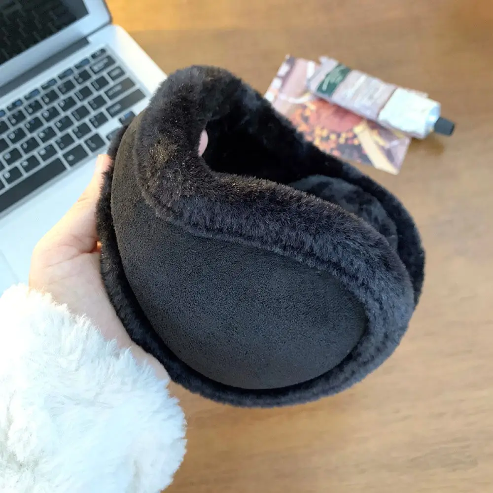 For Hi Mr Xu Winter Foldable Ear Warmers Unisex Plush Earmuffs Thickened Soft Ear Covers Outdoor Cold Protection