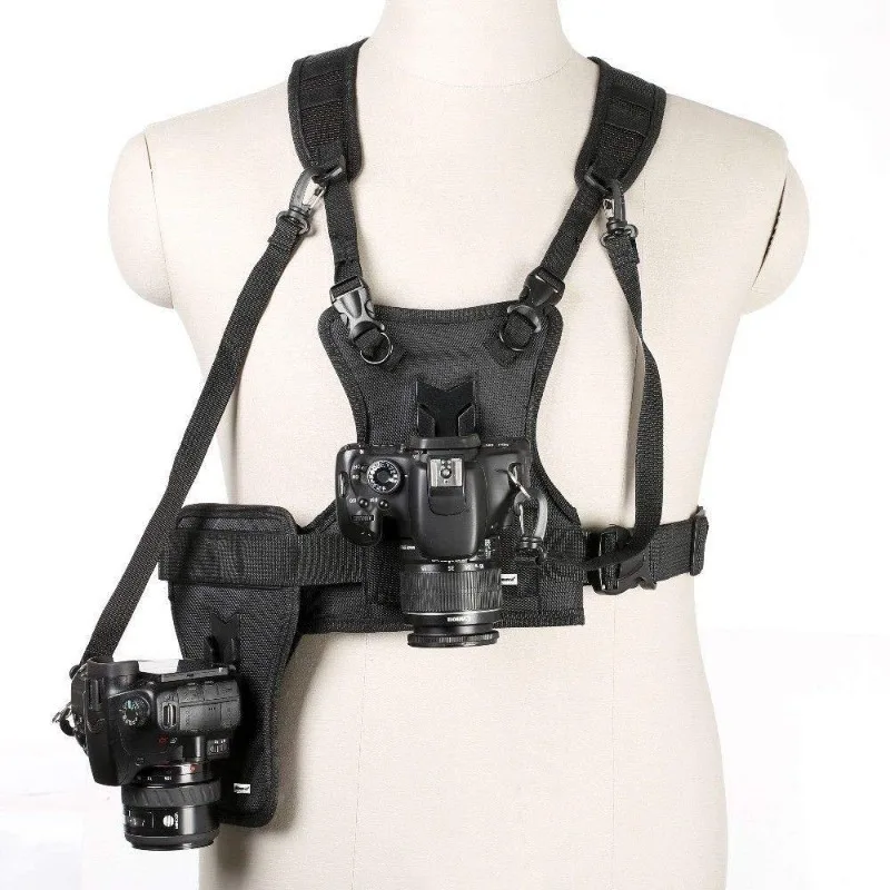 Outdoor photography SLR camera vest Dual strap Fast sought after belt buckle