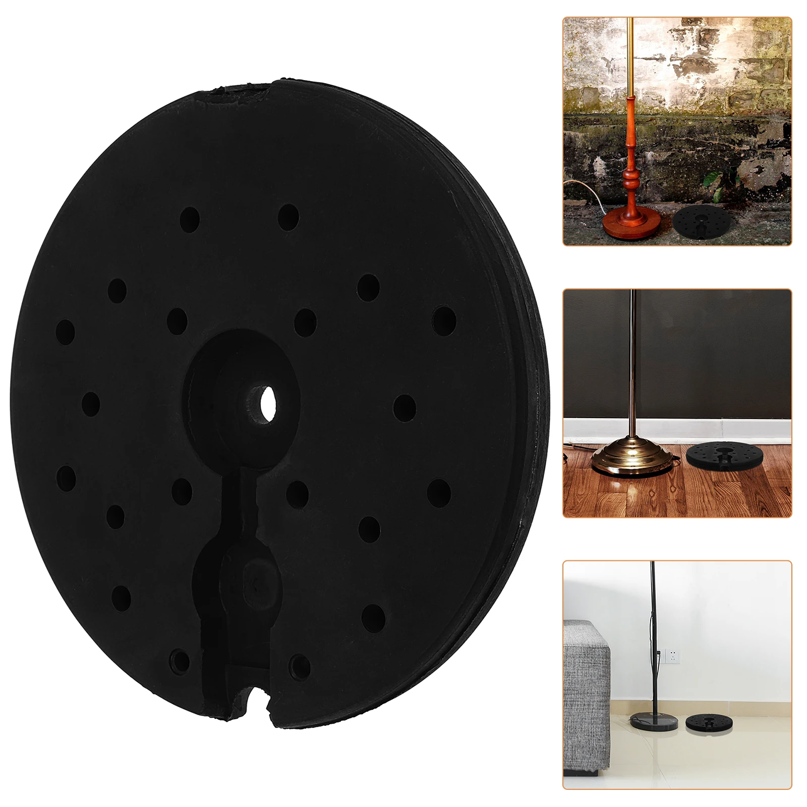 

Heavy Duty Plastic Floor Lamp Base Weighted Block Sturdy Loader For Office Home Use Lamp Chassis Round Compatible With