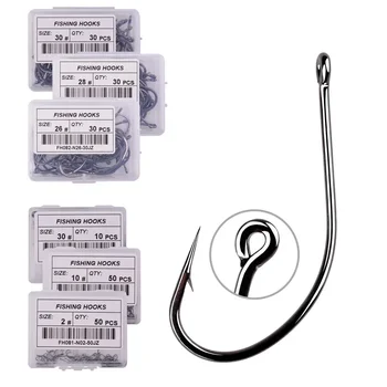 50 قطعة 10 قطعة عالية الكربون الصلب خطاف الصيد كفاءة الشائكة الكارب خطافات الصيد مع ثقب تهزهز الكارب يطير الصيد هوك دودة Pesca معالجة