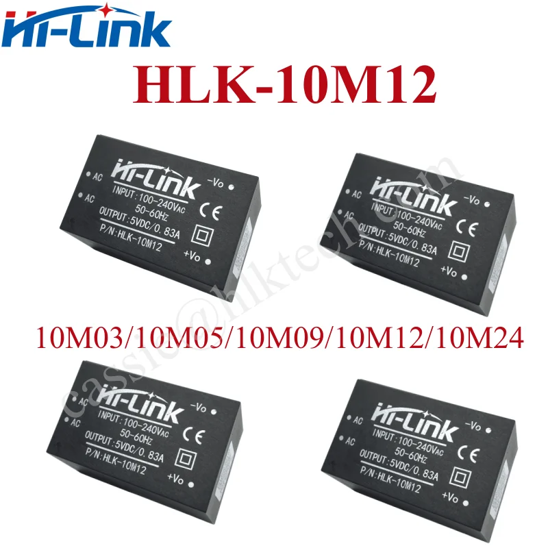 

Hi-Link AC-DC Converter HLK-10M12 Power Supply Isolating Power Modules 220V to 12V 10W 0.83A Switching Power Module HLK-10M12