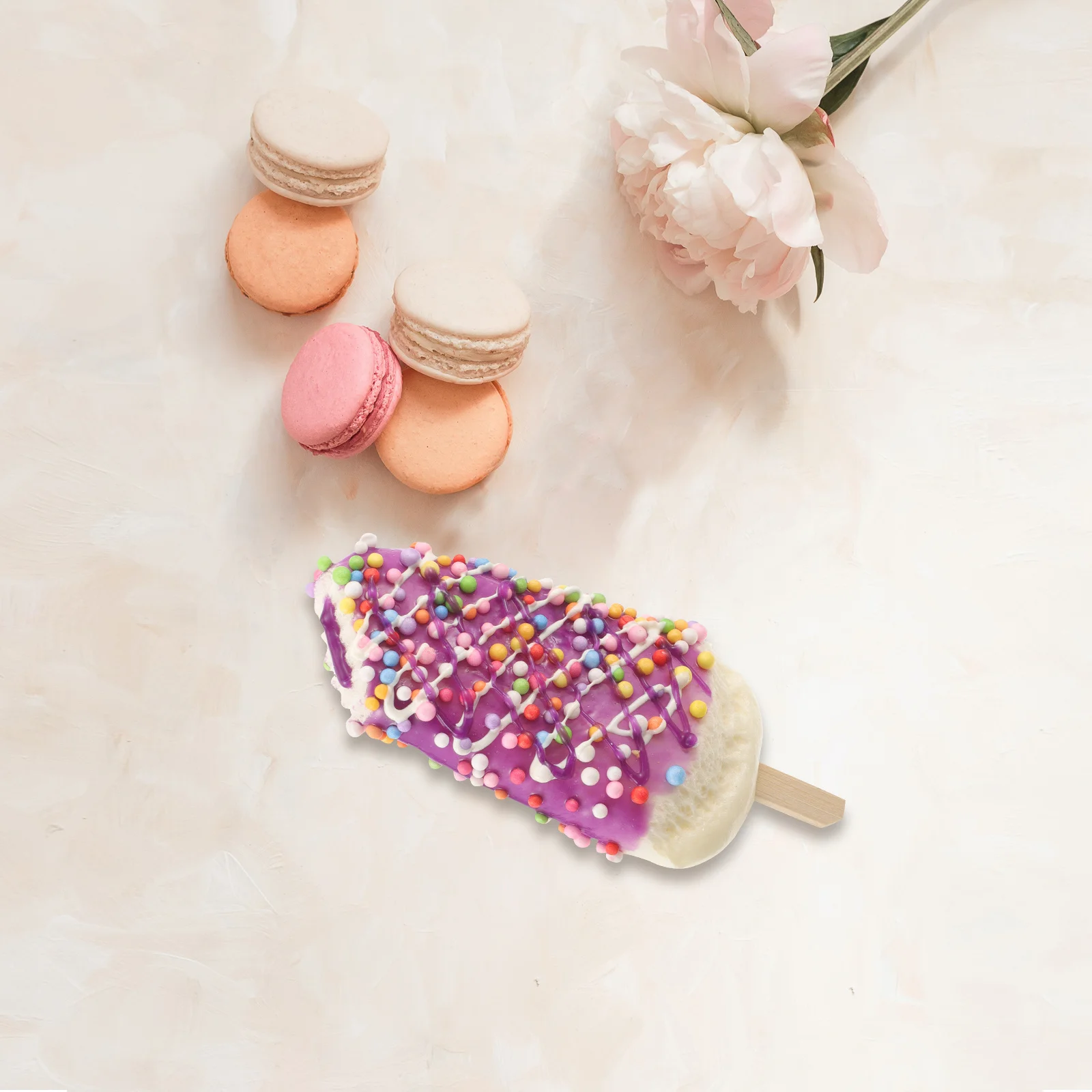 5pcs Simulation Fake Nut Creams For Display Decor Artificial Food Photo Props Shop Window Decoration Lifelike Ice Cream Desktop