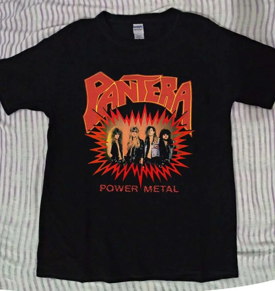 PANTERA Power Metal T shirt, will never stop Cowboys from Hell Tee black