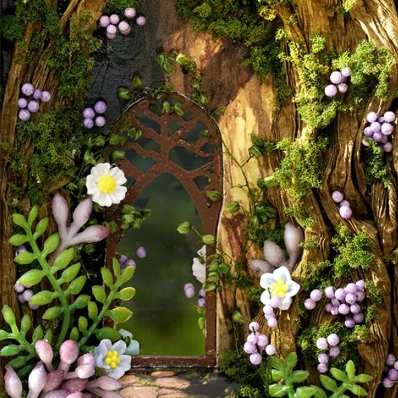 ชุดประกอบลูกบาศก์ไม้ 3 มิติแบบพลิกหน้าได้ OUZEY - รุ่นป่ามหัศจรรย์ ลูกบาศก์ปริศนาขนาดเล็ก แบบไม่ต้องใช้กาว ตัดแต่งสำเร็จรูป ของขวัญลูกบาศก์มหัศจรรย์สร้างสรรค์